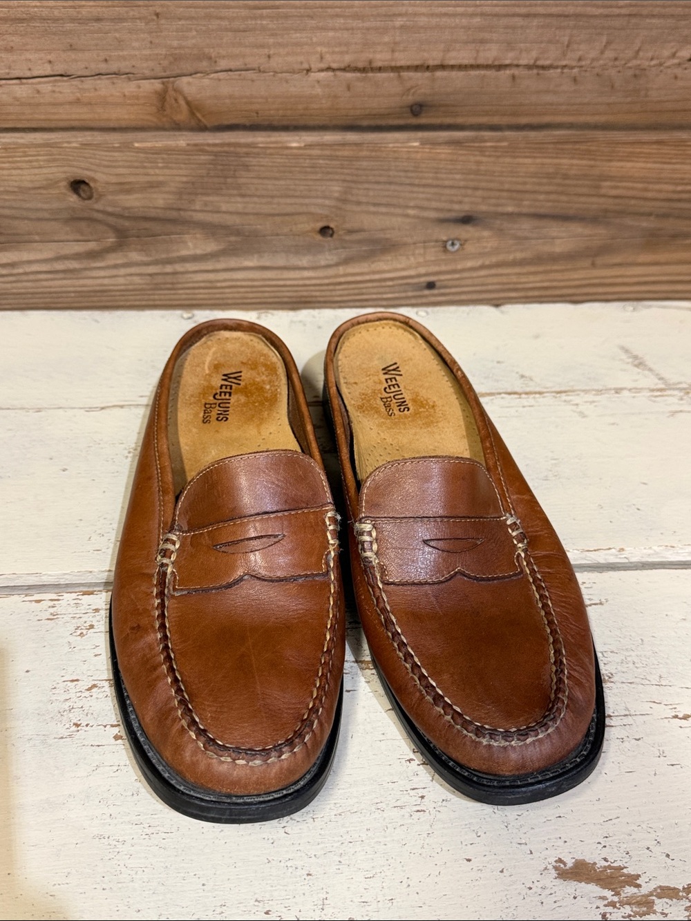 Bass Weejuns ‘Peggy’ Penny Mules - Picture 2 of 10